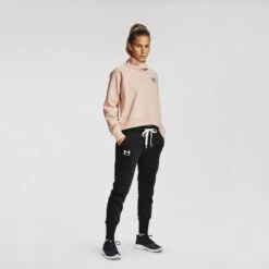 Under Armour Women's Rival Fleece Joggers Black -underwear Zone s7.v5 1356416 001 fsf