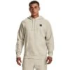 Under Armour Men's Rival Fleece Hoodie Stone / Onyx White