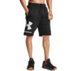 Under Armour Men's UA Rival Fleece Big Logo Shorts Black / Onyx White
