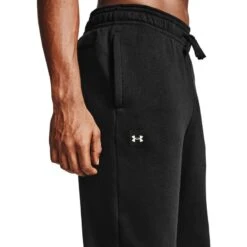 Under Armour Men's UA Rival Fleece Pants Black / Onyx White -underwear Zone s7.v5 1357129 001 sc