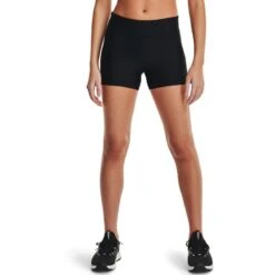 Under Armour Women's HeatGear® Armour Mid-Rise Shorts Black / White