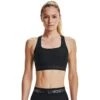 Under Armour Women's Armour Mid Crossback Sports Bra Black / Jet Grey