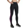 Under Armour Women's HeatGear® Armour Branded Leggings Black / Meteor Pink