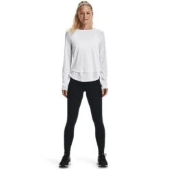 Under Armour Women's UA Motion Full-Length Leggings Black / Jet Grey -underwear Zone s7.v5 1361109 003 fsf