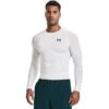 Under Armour Men's HeatGear® Armour Long Sleeve T-Shirt White / Black