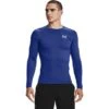 Under Armour Men's HeatGear® Armour Long Sleeve T-Shirt Royal / White