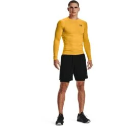 Under Armour Men's HeatGear® Armour Compression Shorts Black / White -underwear Zone s7.v5 1361596 001 fsf