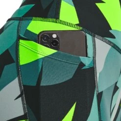 Under Armour Women's HeatGear® Armour No-Slip Waistband Printed Ankle Leggings Neptune / Sea Mist / Black -underwear Zone s7.v5 1365338 369 sidedet