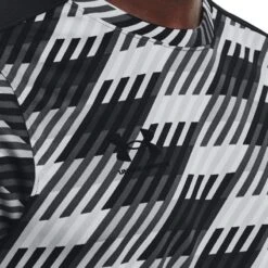 Under Armour Men's Challenger Training T-Shirt Grey / Black -underwear Zone s7.v5 1365408 014 collar