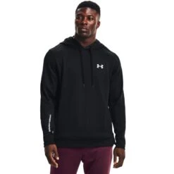 Under Armour Men's Armour Terry Hoodie Black / White