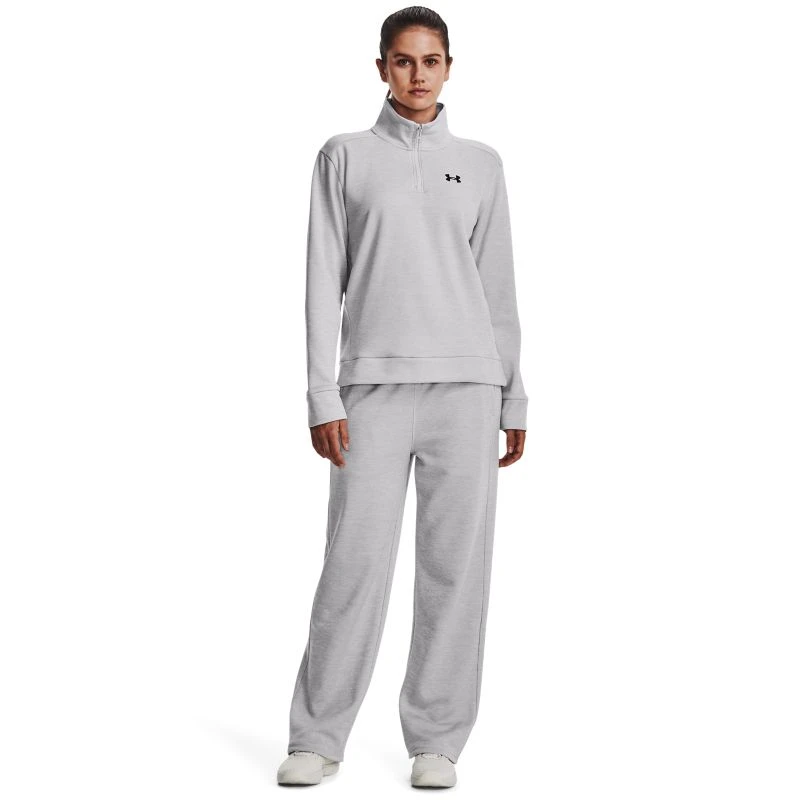 Under Armour Women's Quarter Zip Top Halo Gray Light Heather / Black 3 Under Armour Women's Quarter Zip Top Halo Gray Light Heather / Black - Image 3