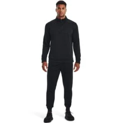 Under Armour Men's Fleece® ¼ Zip Black -underwear Zone s7.v5 1373358 001 fsf