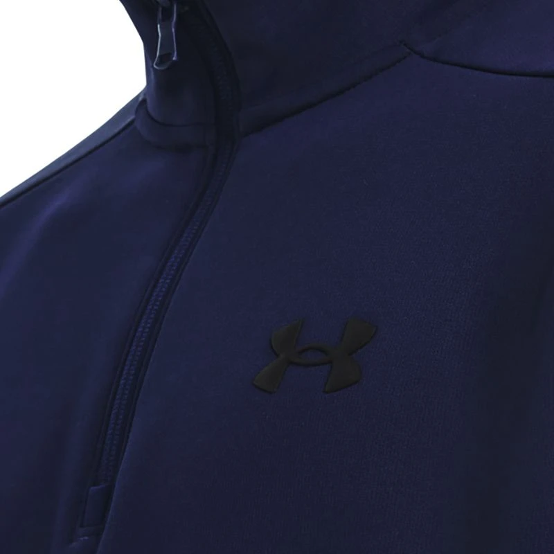 Under Armour Men's Fleece® ¼ Zip Midnight Navy / Black 4 Under Armour Men's Fleece® ¼ Zip Midnight Navy / Black - Image 4