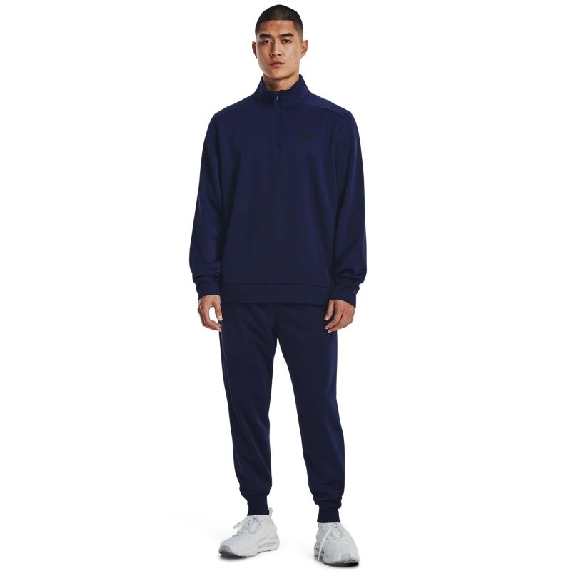 Under Armour Men's Fleece® ¼ Zip Midnight Navy / Black 3 Under Armour Men's Fleece® ¼ Zip Midnight Navy / Black - Image 3