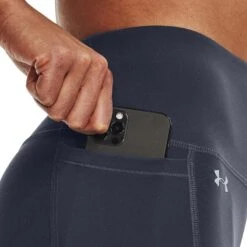 Under Armour Women's UA Motion 7/8 Leggings Downpour Grey / Harbor Blue -underwear Zone s7.v5 1377087 044 sidedet