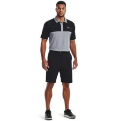 Under Armour Men's Performance 3.0 Colour Block Polo Steel / Black -underwear Zone s7.v5 1377375 035 fsf