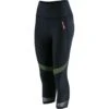 Women's Savannah Capri Leggings Black / Green