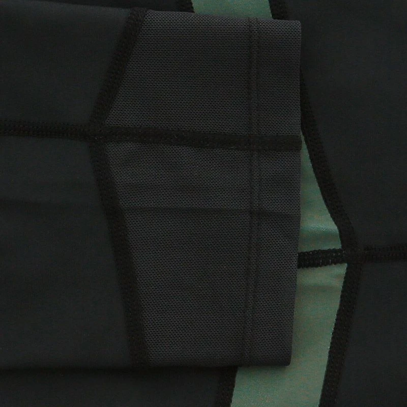 Women's Savannah Capri Leggings Black / Green 5 Women's Savannah Capri Leggings Black / Green - Image 5