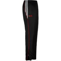 Men's Solar 3 Stripe Brushed Skinny Bottoms Black / Red / White