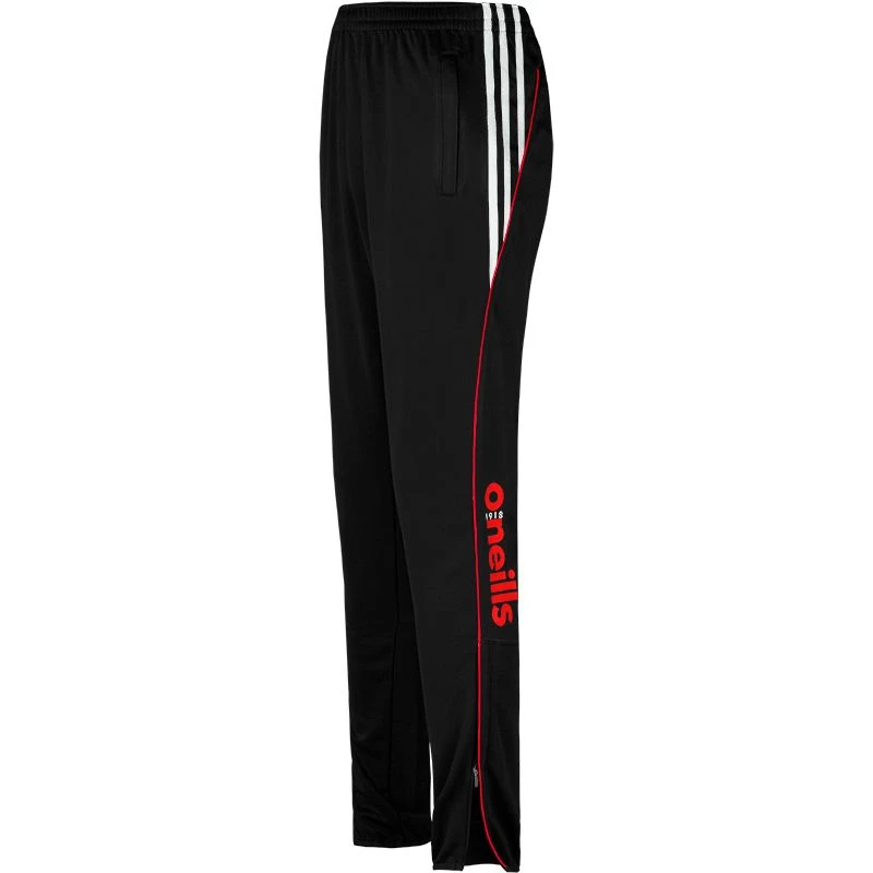 Men's Solar 3 Stripe Brushed Skinny Bottoms Black / Red / White 2 Men's Solar 3 Stripe Brushed Skinny Bottoms Black / Red / White - Image 2