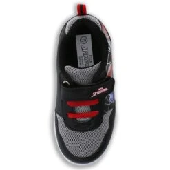 Spiderman Light Up Trainers Black / Red / Light Grey -underwear Zone spiderman sole lights runner boys blk red lgry 4