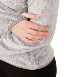 Trespass Women's Telltale Soft Furry Fleece Jacket Silver Grey 11 Trespass Women's Telltale Soft Furry Fleece Jacket Silver Grey -underwear Zone telltale faflfltr0028 sig m04 1