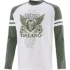Trad Craft Men's Celtic Wings Long Sleeve Top Moss / White