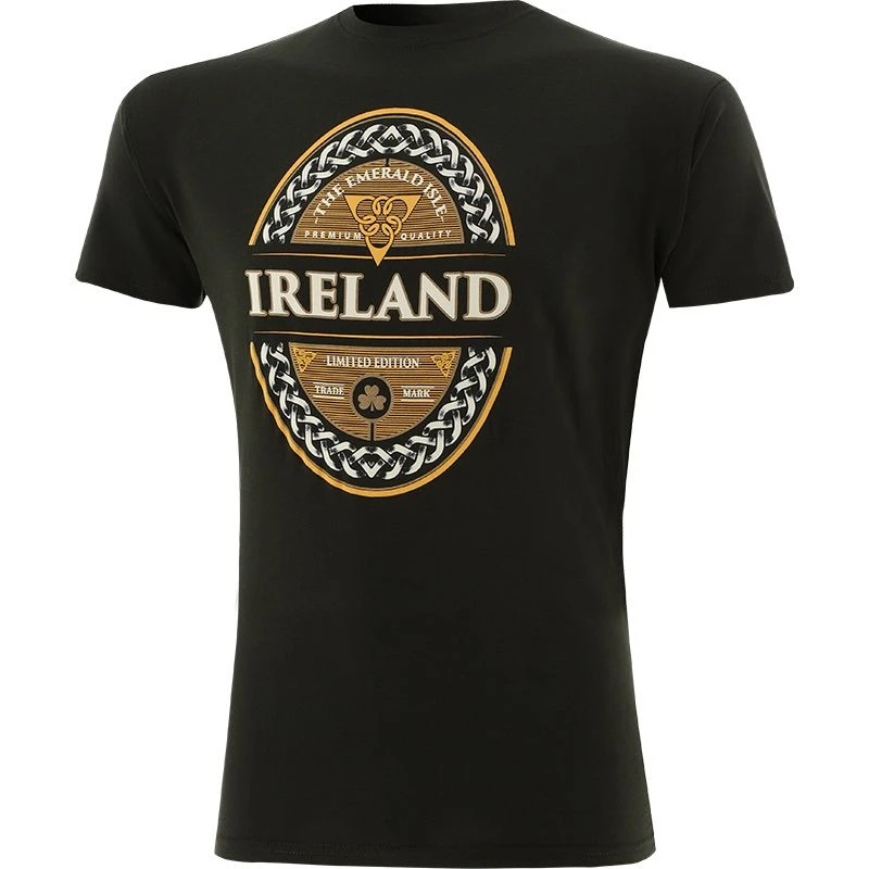 Trad Craft Men's Ireland Emerald Isle Classic T-Shirt Bottle 1 Trad Craft Men's Ireland Emerald Isle Classic T-Shirt Bottle