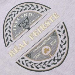 Trad Craft Men's Béal Feirste Classic T-Shirt Grey -underwear Zone tradcraft grey marl trad beal feirste p1610 p3