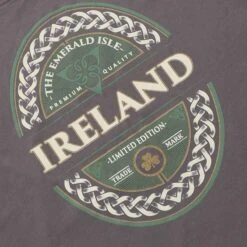 Trad Craft Men's Ireland Emerald Isle Classic T-Shirt Pewter 5 Trad Craft Men's Ireland Emerald Isle Classic T-Shirt Pewter -underwear Zone tradcraft tee pewter p1619 grey p3