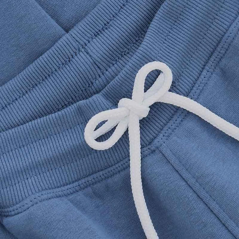 Kids' Trigger Fleece Skinny Tracksuit Bottoms Blue / White 6 Kids' Trigger Fleece Skinny Tracksuit Bottoms Blue / White - Image 6