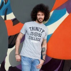 Trinity College Dublin 1592 T-Shirt Grey / Navy