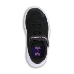 Under Armour UA Pursuit 2 AC BL Junior Running Shoes Black / White / Pacific Purple 6 Under Armour UA Pursuit 2 AC BL Junior Running Shoes Black / White / Pacific Purple -underwear Zone ua gps pursuit 2 ac bl kids blk wht noir blanc 3