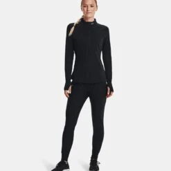 Under Armour Women's UA Qualifier Run 2.0 Half Zip Black / Black / Reflective -underwear Zone v5 1365632 001 fsf