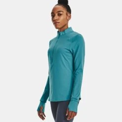 Under Armour Women's UA Qualifier Run 2.0 Half Zip Glacierblue / Glacier Blue / Reflective -underwear Zone v5 1365632 433 fc