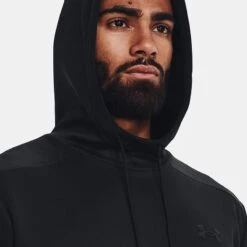 Under Armour Men's Armour Fleece® Hoodie Black -underwear Zone v5 1373353 001 hood