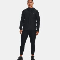 Under Armour Women's UA Stormproof Cloudstrike 2.0 Jacket Black / Pitch Grey -underwear Zone v5 1374645 001 fsf