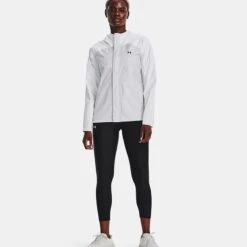 Under Armour Women's UA Stormproof Cloudstrike 2.0 Jacket White / Halo Grey -underwear Zone v5 1374645 100 fsf