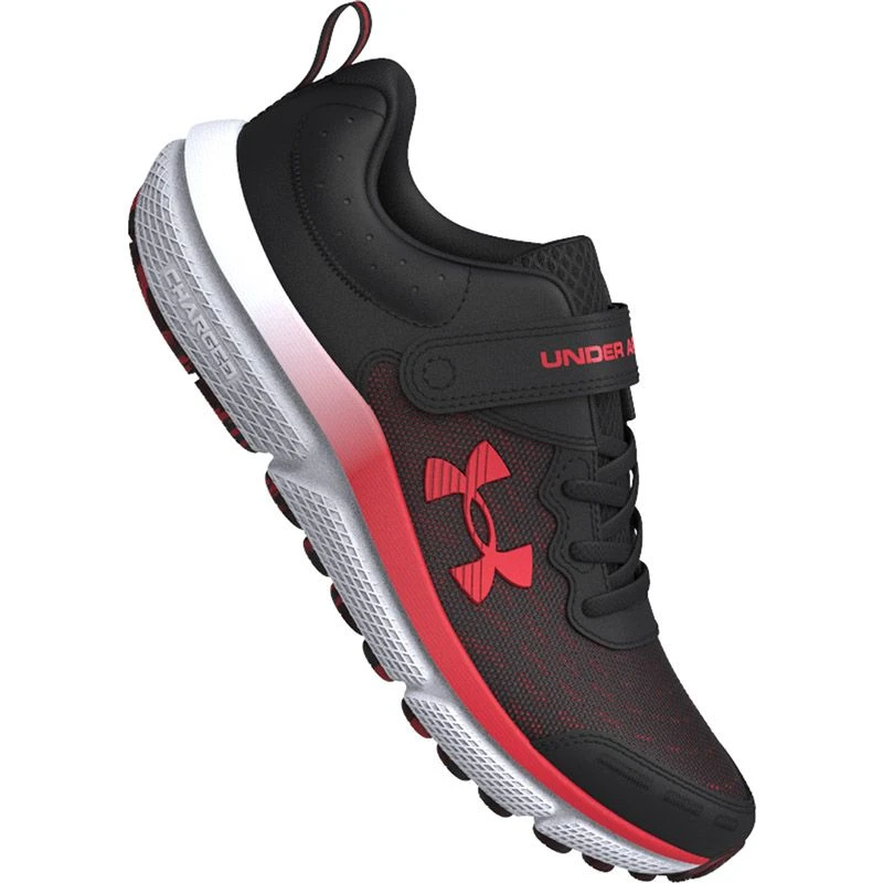 Under Armour Assert 10 AC Junior Running Shoes Black / Deep Red / Red 4 Under Armour Assert 10 AC Junior Running Shoes Black / Deep Red / Red - Image 4