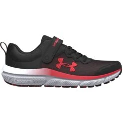 Under Armour Assert 10 AC Junior Running Shoes Black / Deep Red / Red