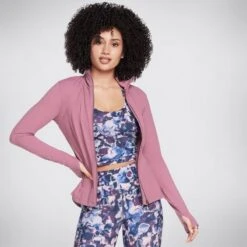 Skechers Women's Go Walk Mesh Jacket Dark Mauve -underwear Zone w03ja158 dkmv d