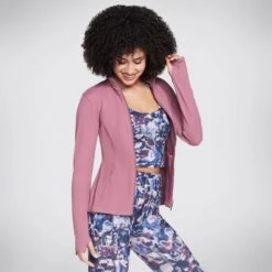 Skechers Women's Go Walk Mesh Jacket Dark Mauve -underwear Zone w03ja158 dkmv e