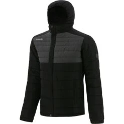 Men's Wallace Hooded Padded Jacket Black -underwear Zone walc 072 0 gen bkbkxx adlt p1