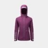Ronhill Women's Tech Afterhours Jacket Grape / Mango Reflectice