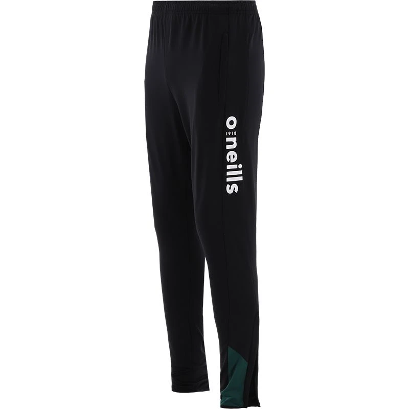 Men's Zack Brushed Skinny Tracksuit Bottoms Black / Green / Grey 1 Men's Zack Brushed Skinny Tracksuit Bottoms Black / Green / Grey